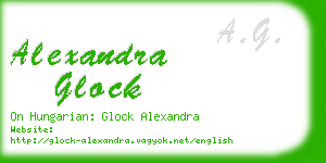 alexandra glock business card